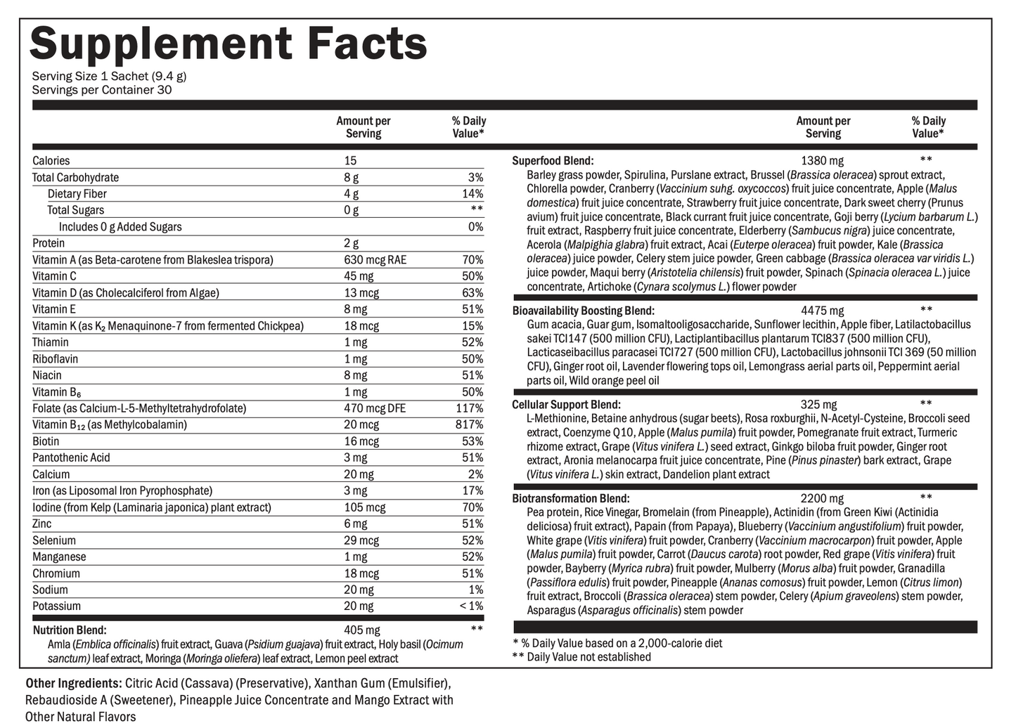 VMG+ Whole-Food Nutrient Complex